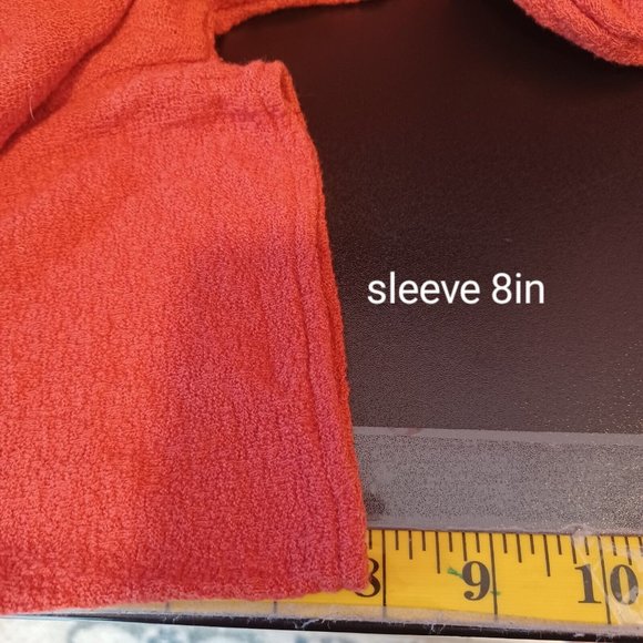 MADEWELL Sz S Frill Smock Textured Drawstring Top Round Neck Cotton Minimalism - Picture 13 of 15